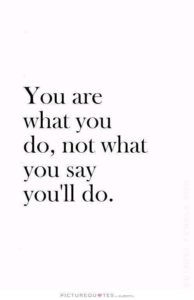 You Are What You Do