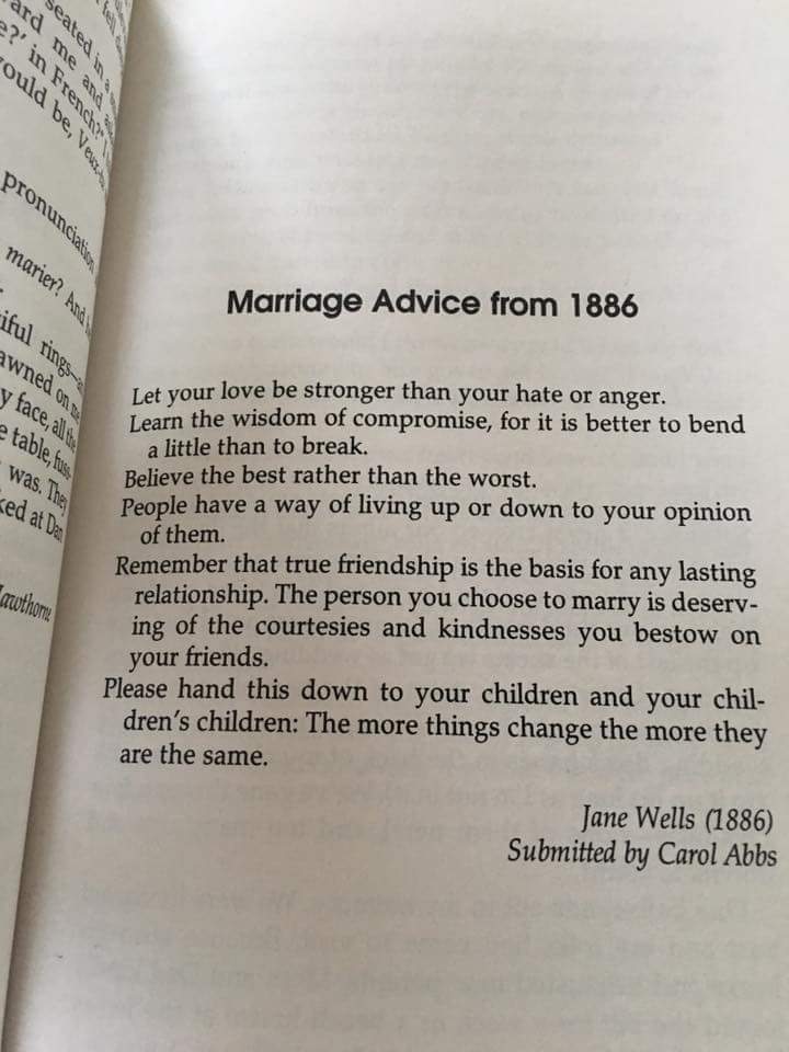 Marriage Advice 1886 