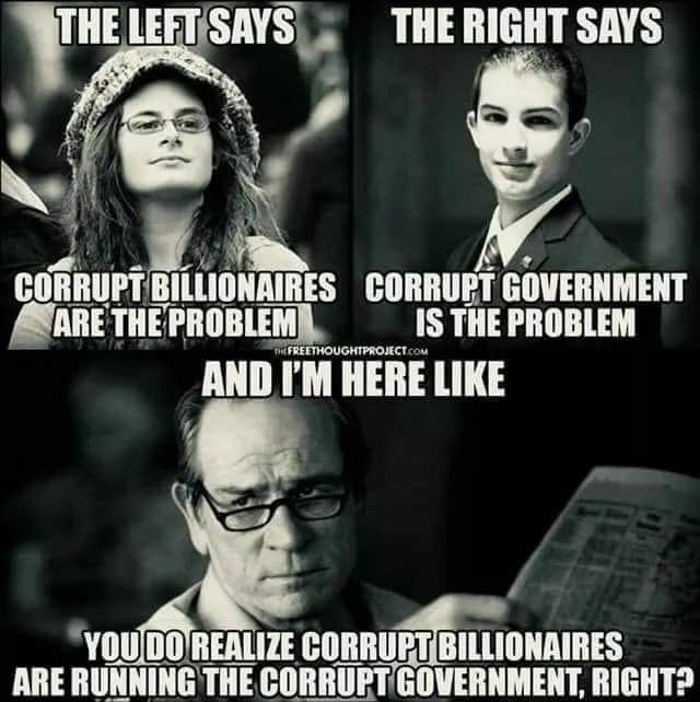 Corrupt Billionaires Are Running The Govt