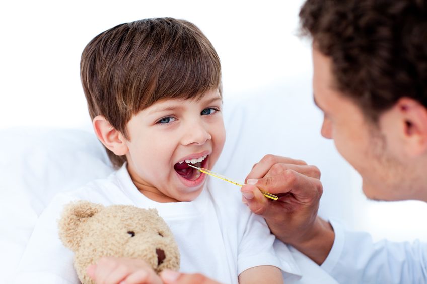 Doctor and boy patient