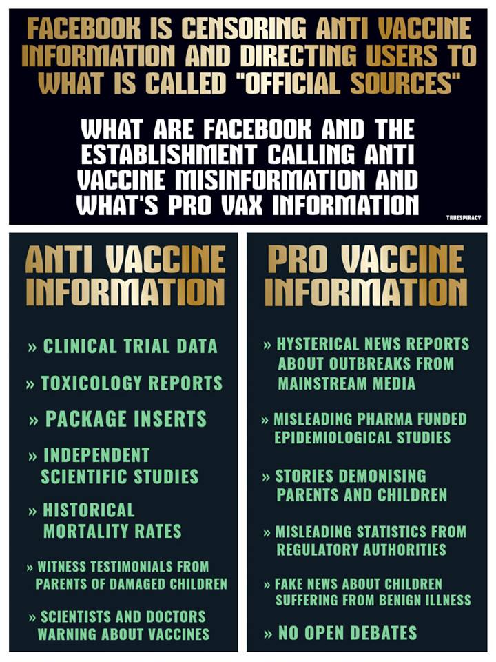 Facebook Vaccine Censorship Nicely Summarised