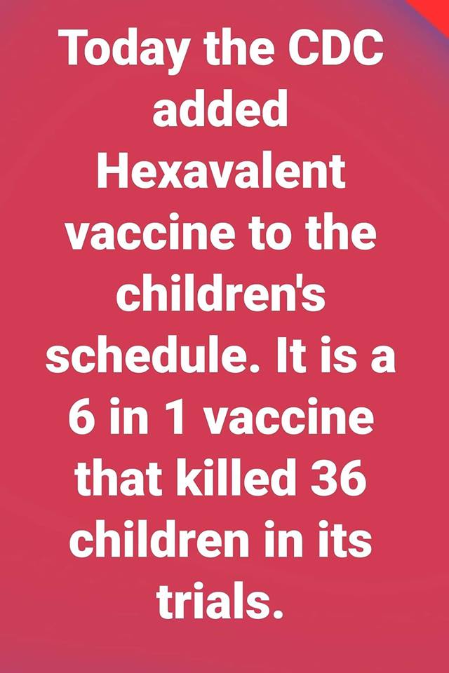 Hexavalent Kills 36 Babies During Testing - Approved
