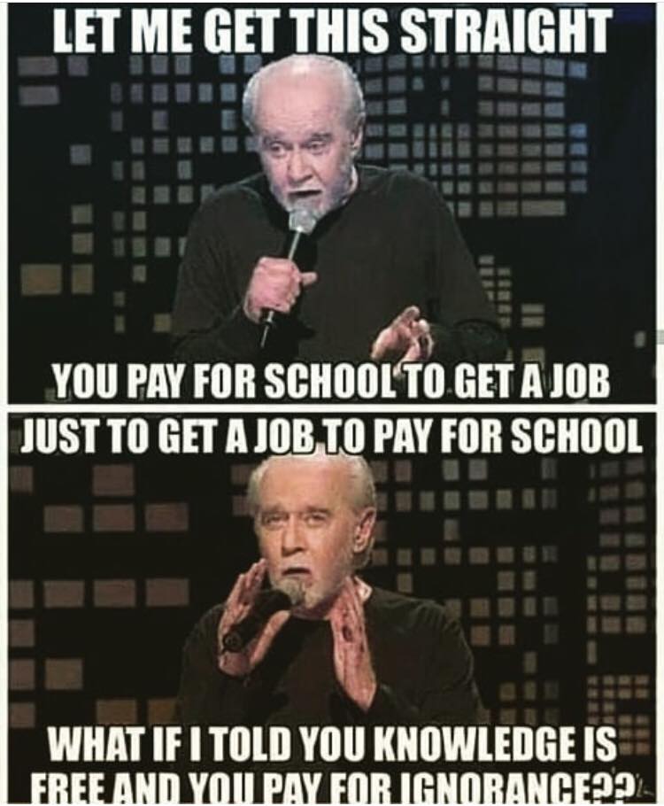 George Carlin On College