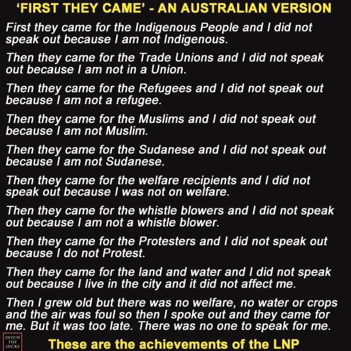 First They Came Aussie Version