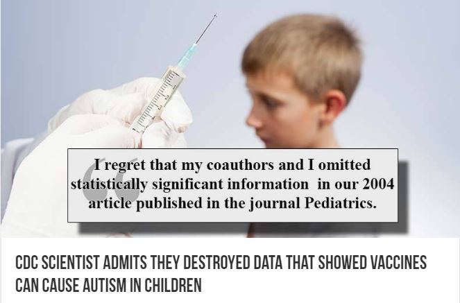 CDC Lied - Links to 157 Papers Linking Vaccines to Autism