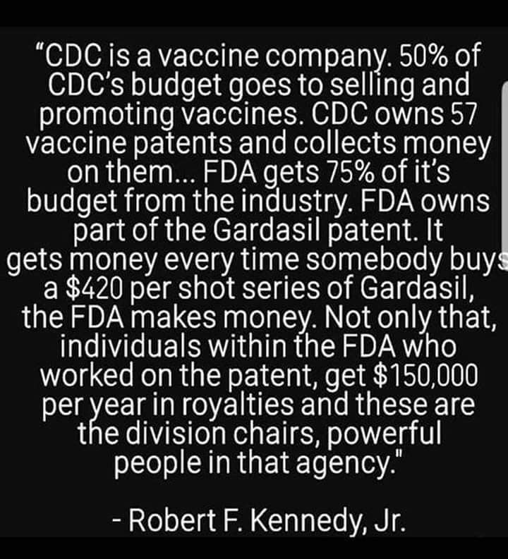 CDC Are A Corrupt Influence