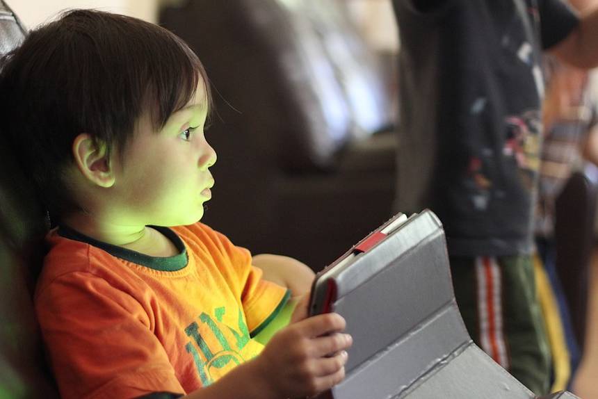 Child with Tablet