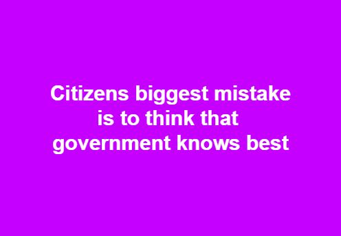 Citizens' Biggest Mistake