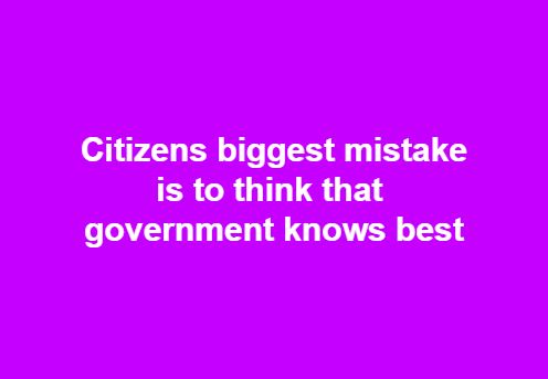 Citizens' Biggest Mistake