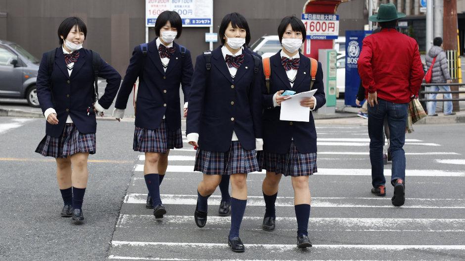 Masked Asian Schoolgirls