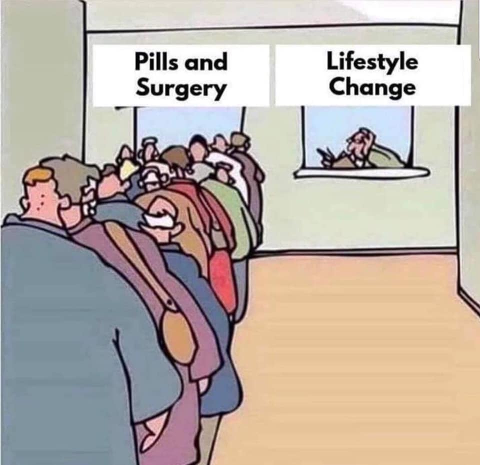 Pills And Surgery Or Lifestyle Change?