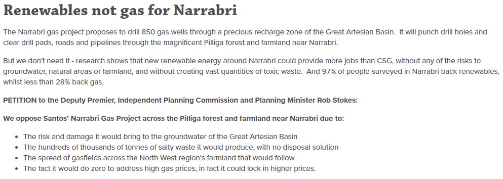 Help Oppose Santos’ Narrabri Gas Project across the Pilliga forest and farmland
