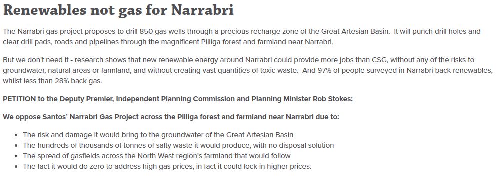 Help Oppose Santos’ Narrabri Gas Project across the Pilliga forest and farmland