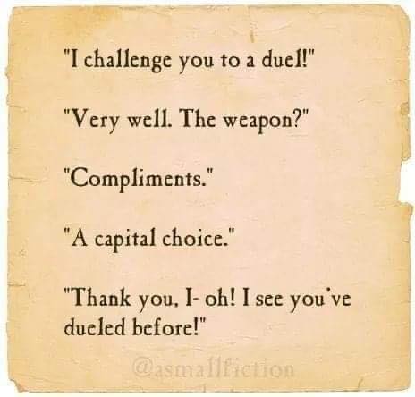 I Challenge You To A Duel