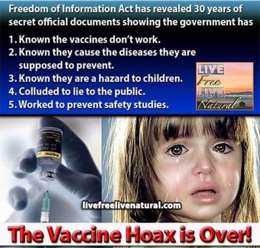 The Vaccine Hoax Is Over