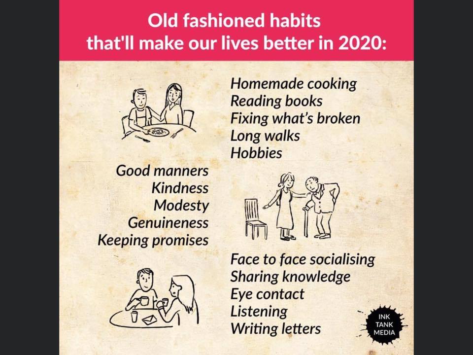  Old Fashioned Habits