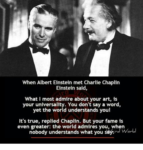 Einstein Meets Chaplin