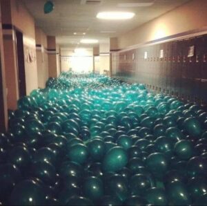 Balloon Filled Auditorium