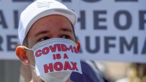 COVID hoax mask