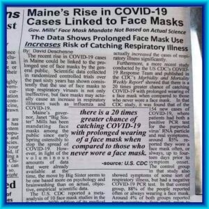 Maine Masking Increases COVID-19 Cases