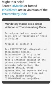 Mandatory Masks Violate The Nuremberg Code