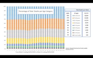 US Deaths Per Age Category