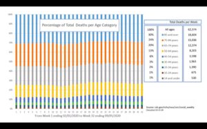 US Deaths Per Age Category