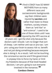 Candace Owens On Vaccines