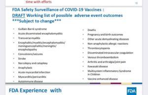 FDA List of COVID Vaccine Adverse Events