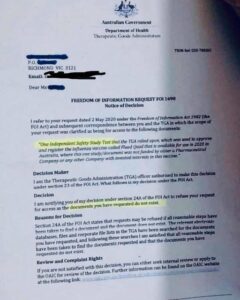 FOI No Safety Study