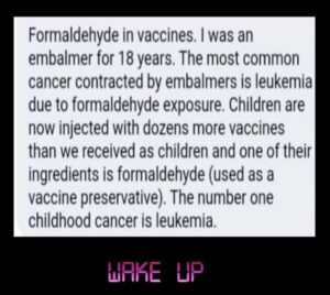 Formaldehyde In Vaccines - Cancer Causing?