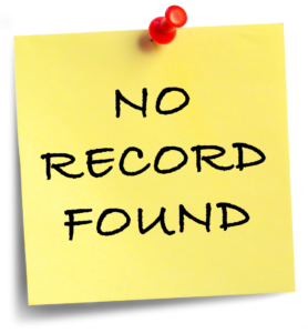 No Record Found