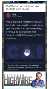 CDC Removes Lie