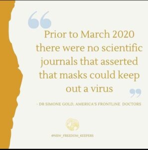 Prior to March 2020 There Was No Journal Assertion Masks Prevent Viral Transmission
