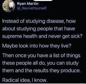 Study Health? Radical Idea!