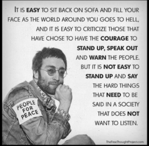 John Lennon On Lack Of Confront Of Evil