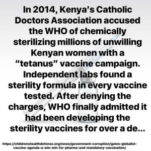 2014 Kenya Sterility Jab