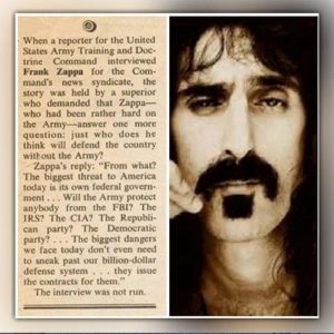Frank Zappa Army Interview