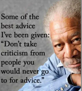 Don't Take Criticism