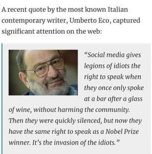 Umberto Eco Quote