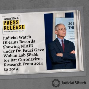 Fauci Gave Wuhan AT LEAST $826k
