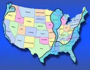 Map Of USA New Coastline