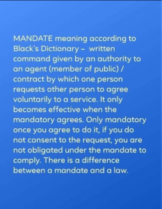 Mandate Definition
