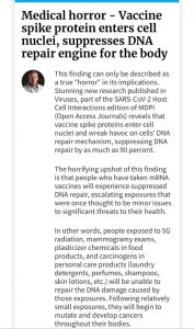 COVID Vaccines Suppress DNA Repair