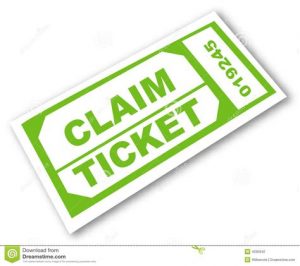 Old Claim Ticket