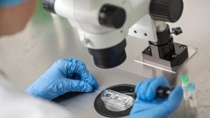 Microscope In Lab