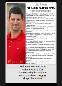 Novak's Good Deeds