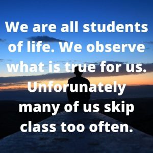 Observe And Don't Skip Class