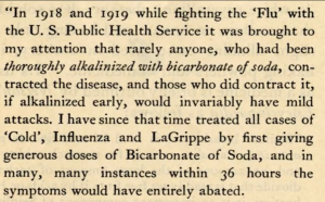 Sodium Bicarb And The Flu