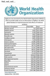 WHO Adverse Event Stats